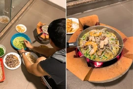 Lê Phương khoe chồng đảm, khéo chăm con còn biết làm bánh xèo cho vợ