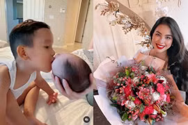 Phạm Hương khoe một góc diện mạo nhóc tỳ thứ 2 mới sinh