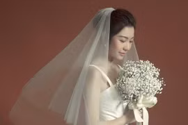 Sau đăng ký kết hôn, Á hậu Thúy Vân tung ảnh cưới tuyệt đẹp 