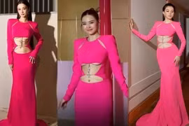 Midu diện váy lộ chân ngực có đọ lại Tiểu Vy, Jun Vũ?