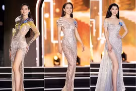 Hoa hậu Mai Phương tòe hết cả ngón vì đi guốc hack chiều cao