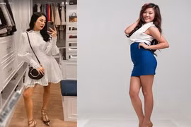 Văn Mai Hương giảm cân quá đà đôi chân gầy như que củi