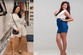 Văn Mai Hương giảm cân quá đà đôi chân gầy như que củi