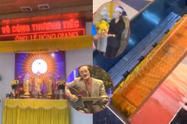 Các con khóc ngất khi linh cữu nghệ sĩ Giang Còi đưa vào hỏa táng