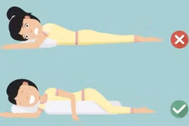 Tư thế ngủ đúng giúp phổi hoạt động tốt, giấc ngủ ngon