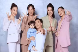 Cường Đô La chiếm spotlight giữa hội bạn chân dài của vợ