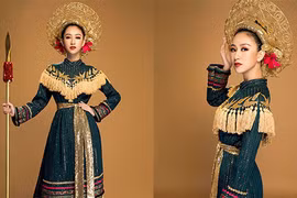 Lộ trang phục nữ chiến binh của Hà Thu ở Miss Earth 2017