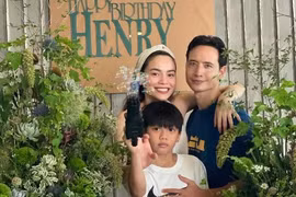 Mãn nhãn tiệc sinh nhật nhiệt đới của con cả Hồ Ngọc Hà