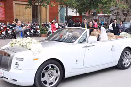 Đám cưới á hậu Trà My rước dâu bằng dàn xe sang