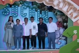 Đàm Thu Trang như người khổng lồ bên cạnh Cường Đô La