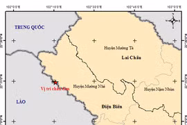 Xảy ra động đất ở Điện Biên