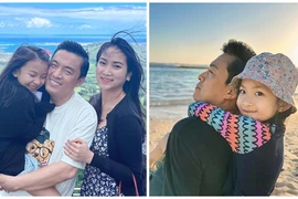 Lam Trường du lịch cùng vợ thứ hai kém 17 tuổi và con gái