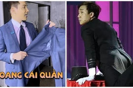 Sự cố trang phục của Shark Minh - Trấn Thành trên sóng truyền hình