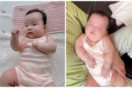 Con gái của Sam và chồng Hàn Quốc ngày càng bụ bẫm