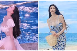 Hot girl siêu vòng một mê mặc trễ nải, vóc dáng gợi cảm