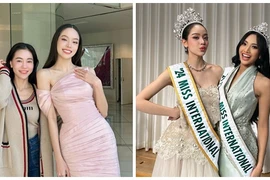 Hình ảnh đầu tiên của Hoa hậu Quốc tế Thanh Thủy sau đăng quang 