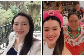 Ninh Dương Lan Ngọc vui vẻ bên người thân khi du học Úc