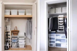 Một chiếc tủ quần áo, người Nhật lưu trữ được hàng trăm món đồ