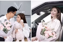 Vừa cưới cháu trai của NS Chí Trung, Ngọc Huyền khoe xe hơi mới 