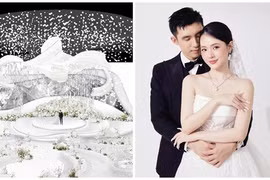 Không gian đám cưới hoành tráng “tuyết rơi mùa hè” của Midu