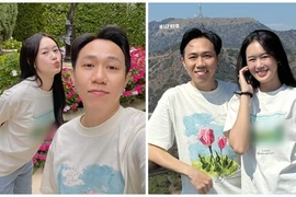 Bạn thân Trấn Thành đưa vợ trẻ đi du lịch Mỹ sau đám cưới