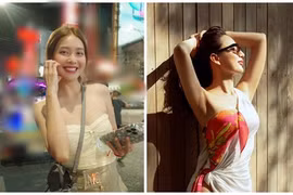 Khả Ngân - Ngọc Diễm khoe dáng gợi cảm đi du lịch dịp 30/4