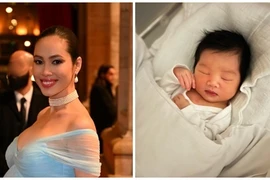 Á hậu Hoàng My lần đầu để lộ mặt con gái