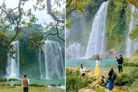 Ngắm thác nước lọt top đẹp nhất thế giới ở Cao Bằng