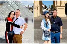 Mai Thu Huyền tình tứ bên chồng khi du lịch châu Âu