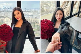 Quỳnh Thư được bạn trai giấu mặt cầu hôn tại Pháp