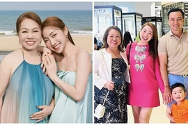 Vợ thứ ba của Chi Bảo khoe mẹ ruột giàu có, trẻ đẹp