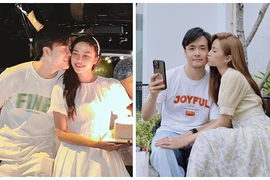 Ảnh ngọt ngào của Anh Đào “Gặp em ngày nắng” và chồng cao 1m84