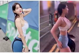 Hot girl diện đồ tập khoe body thiêu đốt ánh nhìn khi xuống phố