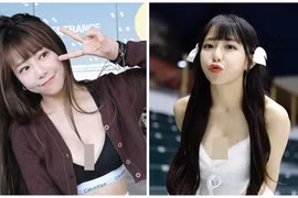 “Nữ thần cổ động” siêu vòng một mê mốt lộ nội y xuống phố