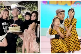 Đạt G thân thiết với hai con gái riêng của Bảo Ngọc 