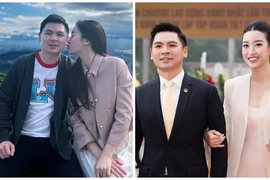 Đỗ Mỹ Linh “nịnh” chồng thiếu gia dịp sinh nhật