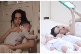 Sam vất vả chăm cặp song sinh lai Hàn Quốc