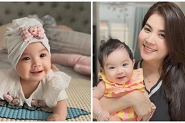 Con gái của Kha Ly “Cổng mặt trời” ngày càng đáng yêu