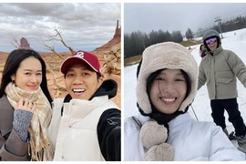 Diễn viên Anh Đức và vợ kém 12 tuổi du lịch Mỹ