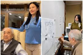 Họa sĩ nổi tiếng bị chỉ trích khi lấy vợ kém 50 tuổi