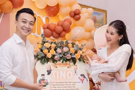 Hoa hậu Ngân Anh tổ chức tiệc đầy tháng cho quý tử