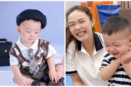 Con trai Minh Hằng và chồng đại gia ngày càng kháu khỉnh