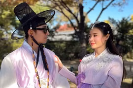 “Phú bà” Midu tình tứ bên chồng trẻ ở Hàn Quốc