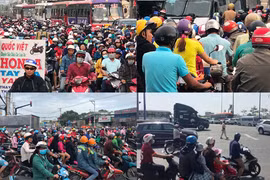 Cửa ngõ Đông, Tây về các tỉnh ở TP HCM đều trong tình trạng “thất thủ“