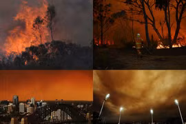 Kinh hoàng biển lửa cháy rừng thiêu đốt Australia 