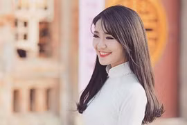 Say đắm nụ cười của nữ sinh Đại học Văn hóa Hà Nội