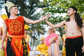 Teen Nghệ An chụp kỷ yếu theo phong cách Sơn Tinh - Thủy Tinh