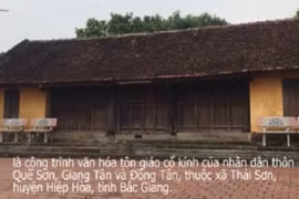 Cận cảnh ngôi chùa cổ ở Bắc Giang có nguy cơ đổ sập