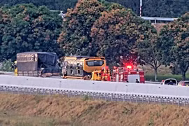 Tai nạn nghiêm trọng trên cao tốc Nha Trang - Cam Lâm 