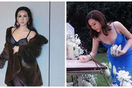 Hoa hậu Thu Hoài mê mốt xẻ ngực sâu khoe thân hình nuột nà